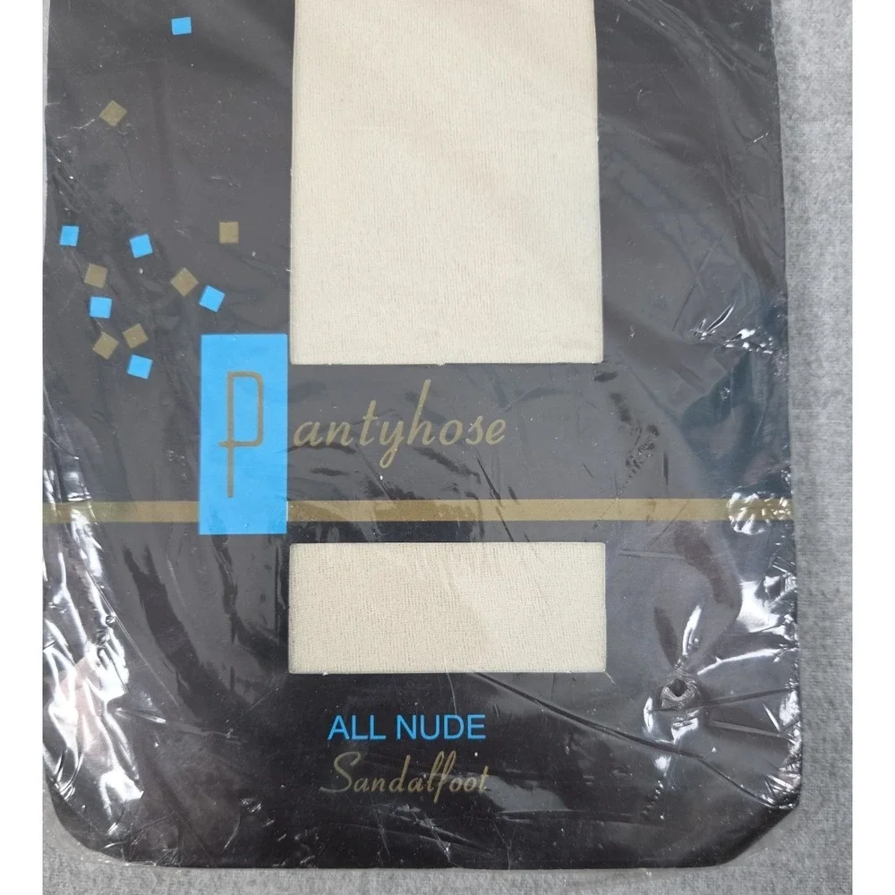 Fayva Brand Vintage Pantyhose All Nude Sandalfoot Ivory Size A Old Stock NEW